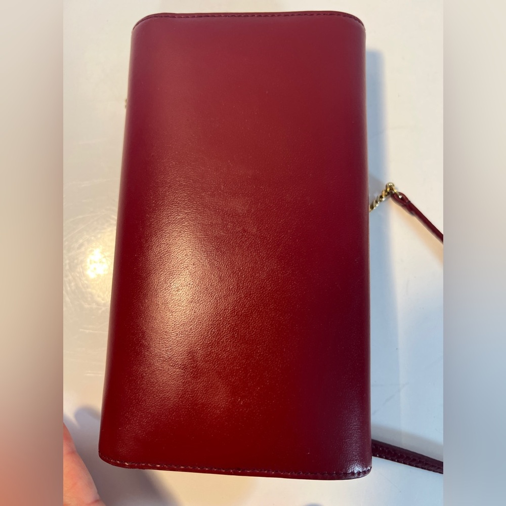 Saint Laurent Paris Red Wallet on chain - Picture 9 of 12